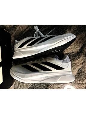 Adidas Duramo 10 Running Sneakers White Black Women’s 11 Men’s 9.5 NWT